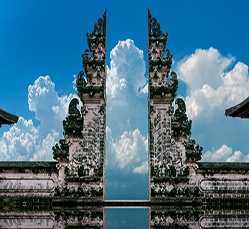 temple gates lempuyang luhur temple bali indonesia